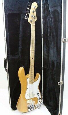 1982-85 Fender Elite 4 String Precision Bass Guitar Made in U. S. A with Hardcase