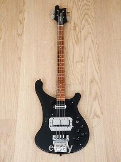 1982 Rickenbacker 4001S Vintage Electric Bass Guitar Jetglo, Horseshoe & Toaster