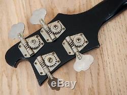 1982 Rickenbacker 4001S Vintage Electric Bass Guitar Jetglo, Horseshoe & Toaster