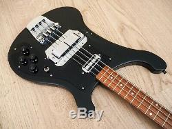 1982 Rickenbacker 4001S Vintage Electric Bass Guitar Jetglo, Horseshoe & Toaster