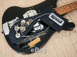 1982 Rickenbacker 4001S Vintage Electric Bass Guitar Jetglo, Horseshoe & Toaster