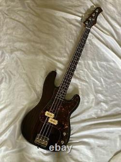 1984 Hondo Deluxe Series 830 P Type Bass Rare Walnut. Samick Korea Dimarzio PU