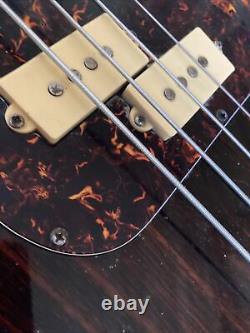 1984 Hondo Deluxe Series 830 P Type Bass Rare Walnut. Samick Korea Dimarzio PU