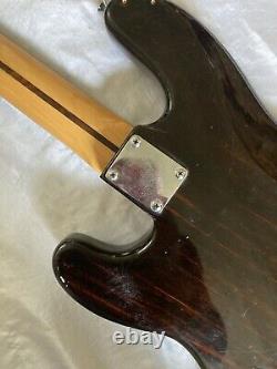 1984 Hondo Deluxe Series 830 P Type Bass Rare Walnut. Samick Korea Dimarzio PU