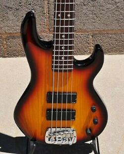 1985 G&L L-5500 5-string Electric Bass Guitar Sunburst G&L Case Leo Fender USA