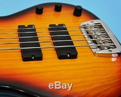 1985 G&L L-5500 5-string Electric Bass Guitar Sunburst G&L Case Leo Fender USA