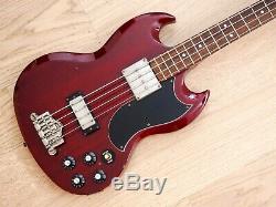 1987 Greco EB-65 SG Bass Vintage Electric Bass Guitar Cherry EB-3 Japan Fujigen