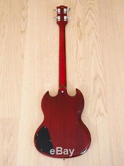 1987 Greco EB-65 SG Bass Vintage Electric Bass Guitar Cherry EB-3 Japan Fujigen