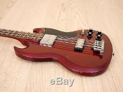 1987 Greco EB-65 SG Bass Vintage Electric Bass Guitar Cherry EB-3 Japan Fujigen