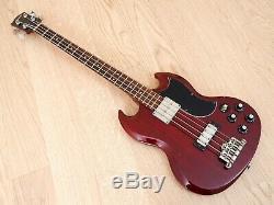 1987 Greco EB-65 SG Bass Vintage Electric Bass Guitar Cherry EB-3 Japan Fujigen