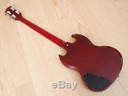 1987 Greco EB-65 SG Bass Vintage Electric Bass Guitar Cherry EB-3 Japan Fujigen