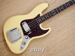 1989 Fender American Vintage'62 Jazz Bass Stack Knob Olympic White, Case & Tags