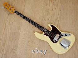 1989 Fender American Vintage'62 Jazz Bass Stack Knob Olympic White, Case & Tags