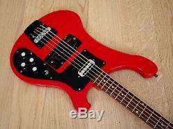 1990 Rickenbacker 4003S/5 5 String Electric Bass Guitar Red with Case, 4001S