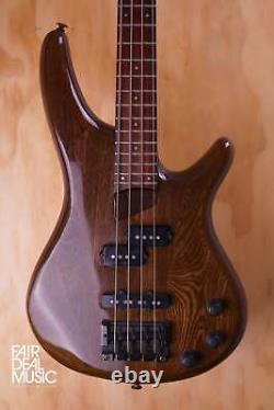 1992 Ibanez SR700 Electric Bass Guitar in Walnut, USED