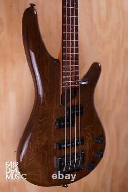 1992 Ibanez SR700 Electric Bass Guitar in Walnut, USED