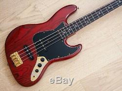 1993 Fender Jazz Bass JBG-70 MBR Ash Gold Hardware Electric Bass Guitar Japan