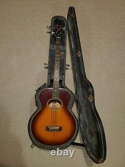 1994 EPIPHONE EL-CAPITAN VINTAGE SUNBURST Acoustic/Electric Bass Guitar with Case