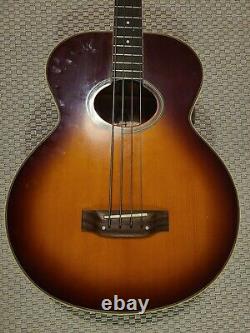 1994 EPIPHONE EL-CAPITAN VINTAGE SUNBURST Acoustic/Electric Bass Guitar with Case