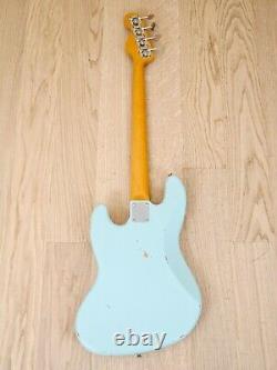 1997 Fender Custom Shop'62 Jazz Bass Stack Knob Cunetto Relic Sonic Blue