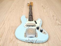 1997 Fender Custom Shop'62 Jazz Bass Stack Knob Cunetto Relic Sonic Blue