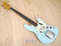 1997 Fender Custom Shop'62 Jazz Bass Stack Knob Cunetto Relic Sonic Blue