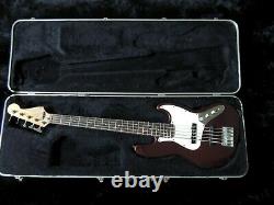 1998 Fender 5-String Jazz Bass Standard Bass Guitar MIM Midnight Wine withHSC