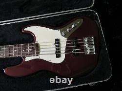 1998 Fender 5-String Jazz Bass Standard Bass Guitar MIM Midnight Wine withHSC