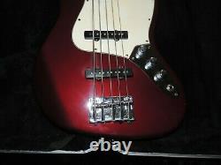 1998 Fender 5-String Jazz Bass Standard Bass Guitar MIM Midnight Wine withHSC