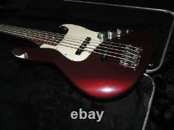 1998 Fender 5-String Jazz Bass Standard Bass Guitar MIM Midnight Wine withHSC