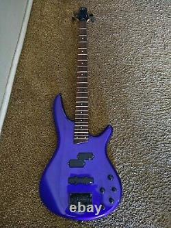 2000 Ibanez SR400 SDGR Soundgear 4-String Purple Electric Bass Guitar Korea Used