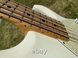 2001 Music Man Stingray 5H 5 String Piezo White Bass Guitar