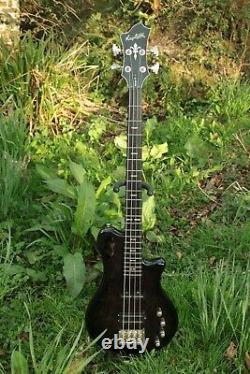 2009 Hagstrom BELUGA III Bass Guitar Active EQ Cosmic Black Finish