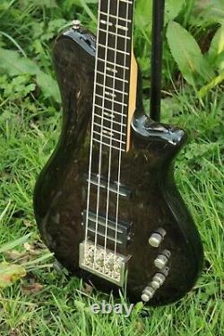 2009 Hagstrom BELUGA III Bass Guitar Active EQ Cosmic Black Finish