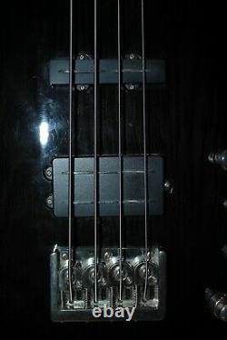 2009 Hagstrom BELUGA III Bass Guitar Active EQ Cosmic Black Finish