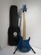 2009 Mtd Kingston Artist 5 String Bass Guitar In Trans Blue With Gig Bag