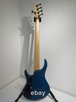 2009 MTD Kingston Artist 5 String Bass Guitar in Trans Blue with Gig Bag