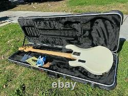 2010 Music Man Stingray 5 String HH Ivory White with Gold Bass Guitar