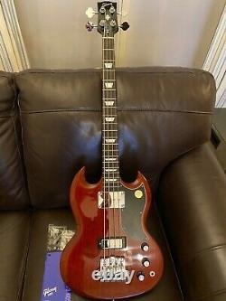 2015 Gibson USA SG Bass Guitar RARE Babicz Bridge & Limited Edition Case