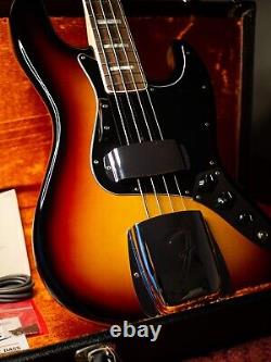 2017 Fender American Vintage'74 Jazz Bass in 3 Tone Sunburst with OHSC