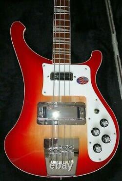 2019 Rickenbacker 4003 Fireglo Bass Guitar With RIC case and Rosetti/RIC Cert