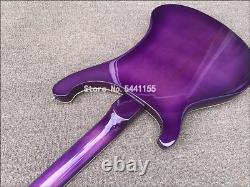 2022 High Quality 4-String Bass Guitar Ruiken 4003 Purple Paint Color Electric G