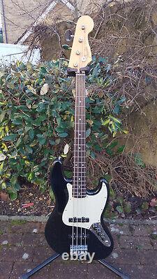 2024 Fender Japan Short Scale Jazz Bass Guitar in Black with Tonerider Pickups