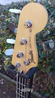 2024 Fender Japan Short Scale Jazz Bass Guitar in Black with Tonerider Pickups