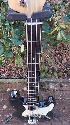 2024 Fender Japan Short Scale Jazz Bass Guitar in Black with Tonerider Pickups