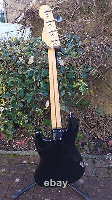 2024 Fender Japan Short Scale Jazz Bass Guitar in Black with Tonerider Pickups