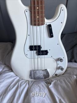 2024 Fender Precision Bass Polar White with 60s Upgrades