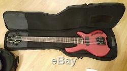$2,000 New Willcox LightWave Saber SL 5-string Fretted Bass Guitar (Infrared)