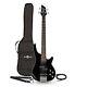 3/4 Chicago Bass Guitar By Gear4music Black