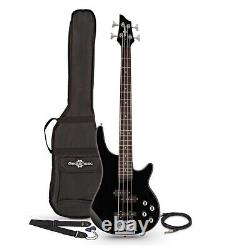 3/4 Chicago Bass Guitar by Gear4music Black